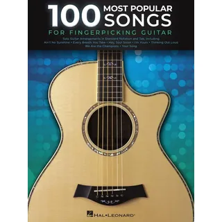 HAL LEONARD 100 Most Popular Songs for Fingerpicking Guitar: Solo Guitar Arrangements in Standard Notation and Tab