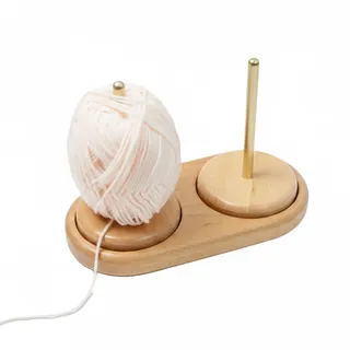 Holzsammlung Wollabwickler, Doppelt Wollhaspel Yarn Winder Garnrollenhalter wollabwickler Holz Wollhalter Wolle aufwickler für Häkel- und Strickzubehör-Geschenke - 23.3 * 11.8 * 15.5cm