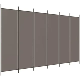 vidaXL Paravent Anthrazit 300x220 cm Stoff