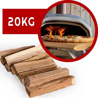 Pizzaholz für kleinen Pizzaofen | 20 Kilogramm Pizzaholz aus Eichenholz | STOCERS | für Ooni Karu Ofen