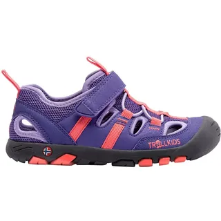 TROLLKIDS Kroksand Sandalen - Dark Purple / Coral Rose - EU 38