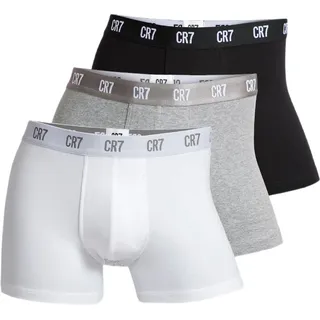 Cristiano Ronaldo CR7 Herren Boxershorts Grau/Schwarz/Weiß M 3er Pack