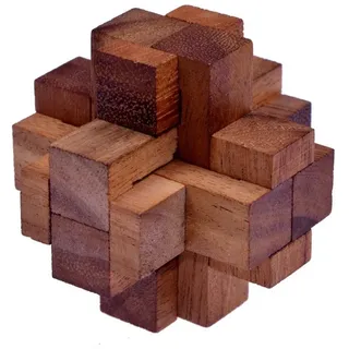 Logoplay Holzspiele Teufelsknoten G173-3D Puzzle - Denkspiel - Knobelspiel - Geduldspiel - Logikspiel aus Holz