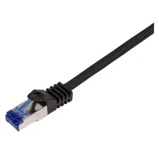 Logilink C6A023S RJ45 Cat 6a S/FTP 0.50 m Schwarz 1 St.