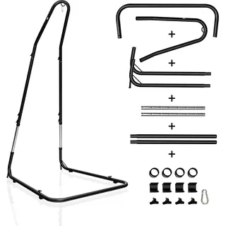 Costway Hängestuhlgestell 150kg Belastbarkeit, Hängesesselgestell Metall, Hängesitzständer Hängestuhlständer, Hängesitz Gestell 195-235cm höhenverstellbar