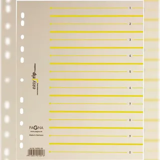Pagna Trennblätter Easy Rip DIN A4 1-0 chamois/gelb, 225 g/qm, 100 St.