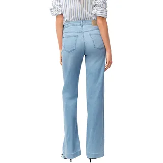 MAC Wide Leg Jeans in Bleached mit Bügelfalte-D38 / L30