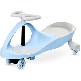 TWISTCAR Kinder 3+, TwistCar, Auto Kleinkinderfahrzeug, Spielzeugauto, Jungen & Mädchen, Auto Twist Car mit Lenker, Kautschuk Räder, Belastbar bis 120 kg, Blau LED