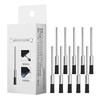 Precision Phone Port Cleaning Kit, 10-teiliges elektronisches Staubentfernungsbürsten-Set, sicher, kein Schaden, Verbindungsstück, Reinigungstool, antistatisch, PCB Port Cleaner System, Compact Tech