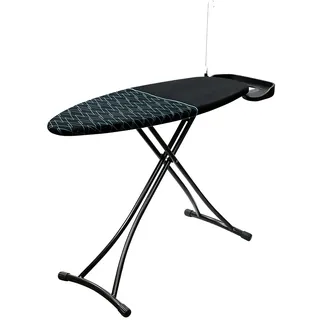 Cecotec Bügelbrett StrongBoard 400 Borneo. Strapazierfähiger 100% Baumwollbezug, Unterstützungsstruktur für Bügeleisen und Dampfbügelstationen, Extra dicke Beine, Große Oberfläche, Höhenverstellbar