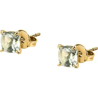 CHRIST Paar Ohrstecker CHRIST Damen-Ohrstecker 2 Farbstein gelb|goldfarben|grün
