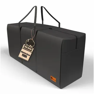 BigDean Extra Große Aufbewahrungstasche 100×55×35 cm 190 l – Faltbare Tragetasche mit Reißverschluss – Robuste Aufbewahrung für Kleidung, Bettwäsche, Umzug, Camping und mehr