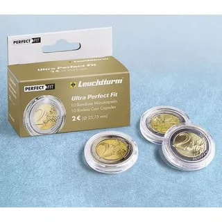 Münzkapseln ULTRA Perfect Fit für 2 Euro (25,75 mm), 40er-Pack