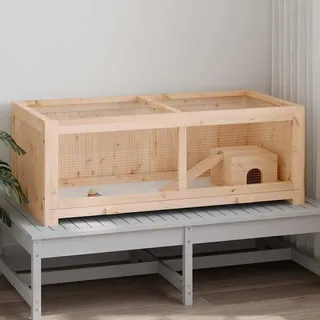 vidaXL Kleintierkäfig 104 x 52 x 38 cm braun