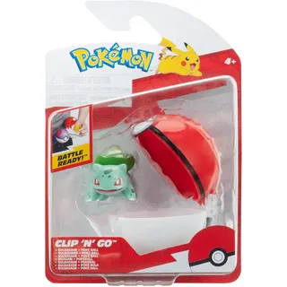 Pokémon Clip'n'Go Poké Ball - Bisasam 5 cm