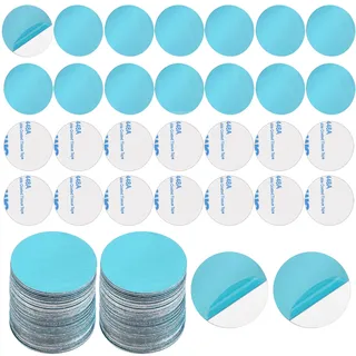 120 Stück Metallplättchen Selbstklebend, Metallplättchen für Toniefiguren, Metallplatte für Magnete, Handy Magnetplatte, Metallplättchen, Kompatibel mit Magnete Handy Halterung, Sehr Dünn Metallplatte