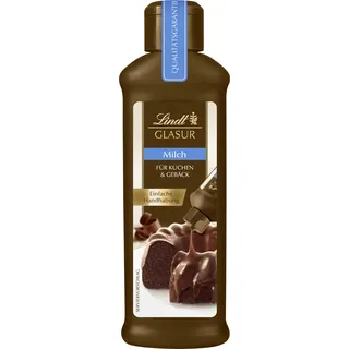 Lindt Schokolade - GLASUR Vollmilch | 10 x 200 g | Vollmilch Glasur für einen feinen Überzug bei Kuchen, Torten, Gebäck oder Eis | GLASUR | Backen | Schokoladengeschenk