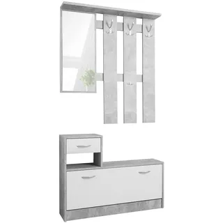 ARGONAUTA Rudolf Garderobe 100 x 180 x 25 weiß