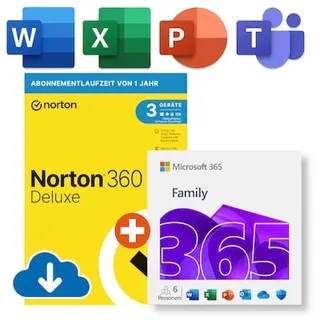 Microsoft 365 Family (Office-Apps inkl. Copilot-KI und 6TB Cloudspeicher) + Download & Produktschlüssel