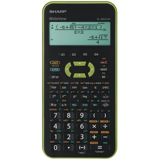 Sharp EL-W531XH Wissenschaftlicher Schulrechner schwarz/grün