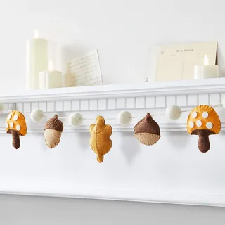Lights4fun Herbst Filz Girlande 1,3m Herbst Deko Herbst Deko Innen Filz Herbst Deko Herbst Tischdeko Herbst Girlande