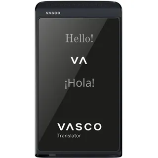 Vasco Translator Q1 | Sprachübersetzer | Sprachausgabe mit eigener Stimme (Voice Cloning) | Anruf Übersetzer | Foto Übersetzer | 113 Sprachen | Gratis Internet in rund 200 Ländern | Phantom Black