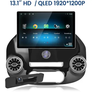 13.1‘’ 2K Android 15 Autoradio Carplay Autoradio 6+128GB 4G 8-Kern Für Mercedes Benz Vito W447 2014-2024 GPS Navi  WIFI FM RDS DSP SWC BT USB ...