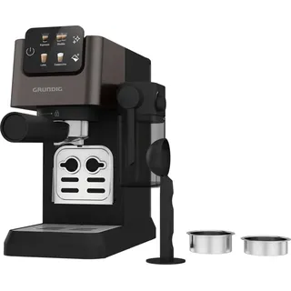Grundig KSM 5330 Siebträgermaschine grau mit integriertem Milchbehälter