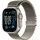 GPS + Cellular 49 mm Titangehäuse natur, Milanaise Armband natur L