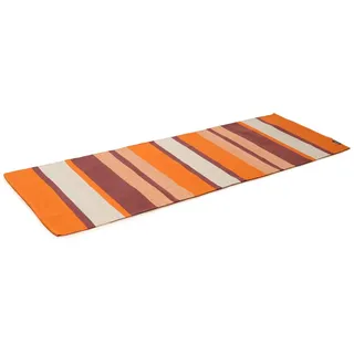 Yogishop Yogateppich Cotton Rug - Striped 201 x 70 x 0.3 cm, orange