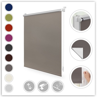 Lichtblick Thermo-Rollo Klemmfix 65 x 150 cm taupe