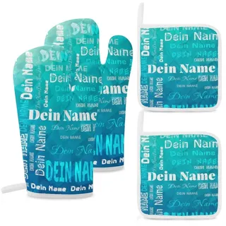 Witzige Ofenhandschuhe mit eigenem Motiv - Personalisierte Topflappen - Gestalten Sie jedes beliebige Bild oder Foto auf einem Backhandschuh Das perfekte lustige Geschenk (Name)