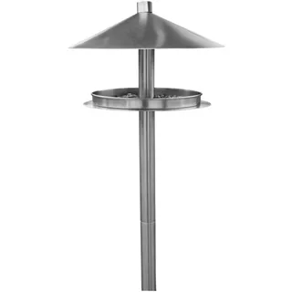 HABAU Vogelhaus aus Edelstahl mit Ständer