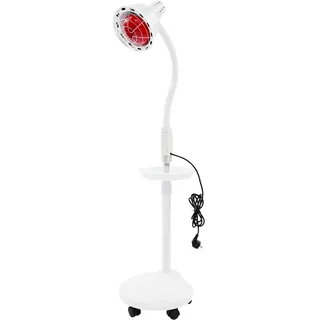 HauTour Rotlichttherapiegerät Infrarotlampe Rotlichtlampe 275W Wärmelampe Infrarot Lampe mit Bodenstativ Infrarotstrahler Temperatur und Höhenverstellbar Rotlichtlampe für Gesicht, Schulter