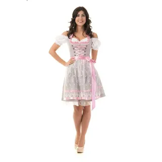Trachtl Dirndl Nicole Grau /Rosa grau 38
