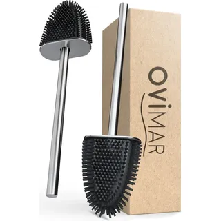 ovimar Ersatzbürste Omofyr Silber mit Silikonborsten, 2 Stück