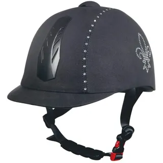 HKM Erwachsene Reithelm -Diamond Lily-9100 schwarz52-54 cm Hose, 9100 schwarz, 52-54 cm