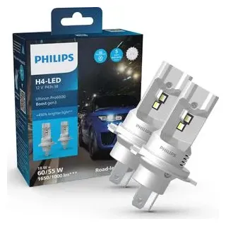 Philips Ultinon Pro6000 H4 18 W 2 St.