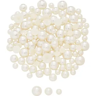 Folia Schmuckset Halbperlen, perlmutt weiß