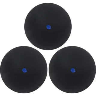 Keuyeo Squashbälle, 3 Stücke Professioneller Gummi-squashball Für Squashschläger Einzelner Roter Blauer Gelber Punkt Schneller Speedball Für Anfänger