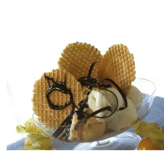 1000 Stück Waffel-Eis rund Keks rund für Eis und Kuchen