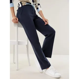 Walbusch Damen Bügelfrei Freizeithose Blau