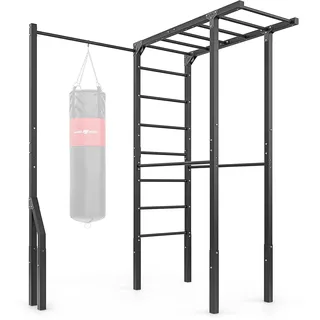 Marbo Sport Outdoor Sprossenwand mit Klimmzugstange und Boxsackhalterung MO-Z4, - Marbo Sport