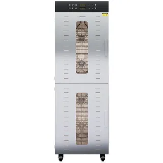 Klarstein Master Jerky 500 Vertical Dörrautomat mit 3.000 W zwei Dörrkammern Temperaturbereich 30 - 90 °C