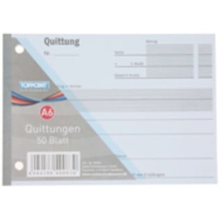 Stylex 40083 Quittungen A6, 50 Blatt