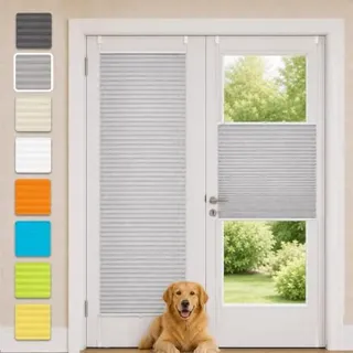 Vkele Plissee ohne Bohren Klemmfix Alu-Schienen, Hellgrau 70 x 230 cm (BxH) | Jalousie & Faltrollo, Lichtdurchlässig & Blickdicht, Sonnenschutz & Sichtschutz, Easyfix für Fenster & Türen