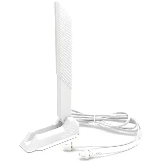 Gintai WiFi 7 Antenne für ASUS ROG Crosshair X870E/STRIX B850 B860 X870 | Z790 Z890 Maximus Z890 Z790 WLAN-Verstärker WiFi 7 Tri-Band Gaming-Karte 12dBi Bluetooth 5.4, Magnetfuß, Weiß