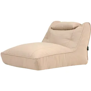 I.C.O.N. Icon Nova Sitzsack Sessel für Erwachsene, Beige, Olefin Stoff für Drinnen und Draußen, Riesen Sitzsack mit Füllung, Bequemer Sessel, Garten, Terrasse, Lounge, Wohnzimmer