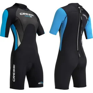 Cressi Neoprenanzug Med X Schwarz/Hellblau/Grau 2,5 mm S