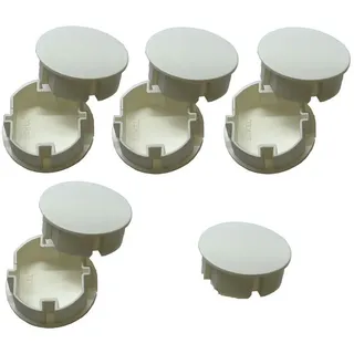 STECKEL 9 Stück STECKEL weiß 19.B9 Staubschutz Deckel Steckdosendeckel Abdeckung für saubere, staubfreie Schuko-Steckdosen Steckdosenleisten Mehrfachsteckdosen Spritzschutz für Hotel und Firma